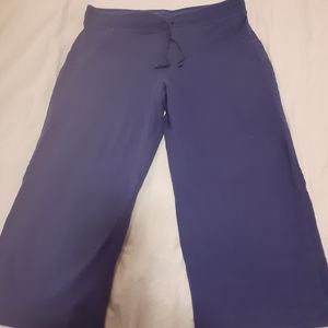 Hanes Navy Stretch Capris Size Large